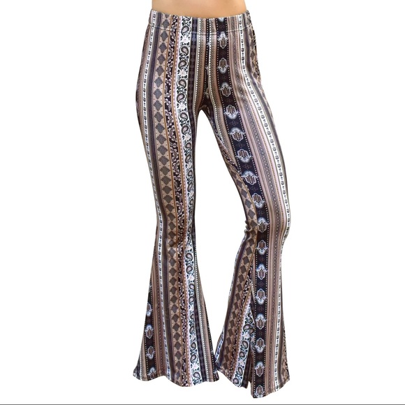Mocha hamsa bell bottom pants - Picture 4 of 7